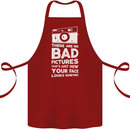 Photography How Your Face Looks Sometimes Cotton Apron 100% Organic Maroon