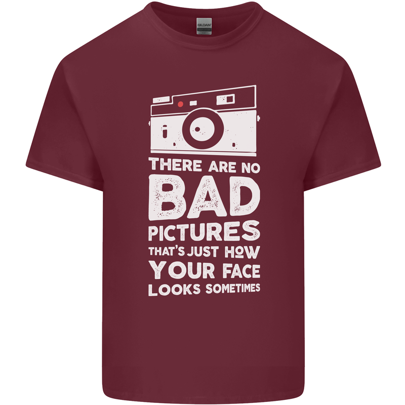 Photography How Your Face Looks Sometimes Mens Cotton T-Shirt Tee Top Maroon