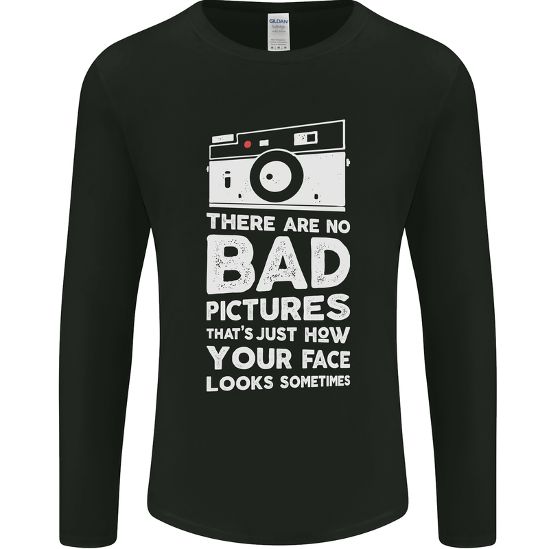 Photography How Your Face Looks Sometimes Mens Long Sleeve T-Shirt Black