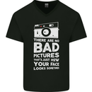 Photography How Your Face Looks Sometimes Mens V-Neck Cotton T-Shirt Black