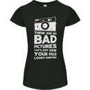 Photography How Your Face Looks Sometimes Womens Petite Cut T-Shirt Black