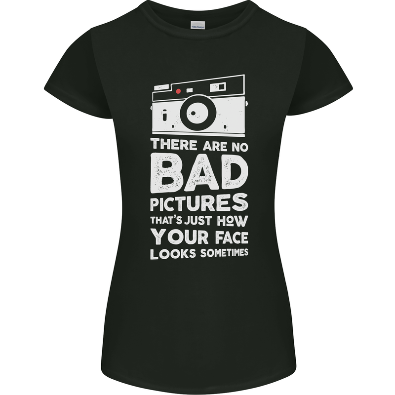 Photography How Your Face Looks Sometimes Womens Petite Cut T-Shirt Black