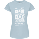 Photography How Your Face Looks Sometimes Womens Petite Cut T-Shirt Light Blue