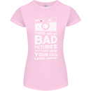 Photography How Your Face Looks Sometimes Womens Petite Cut T-Shirt Light Pink
