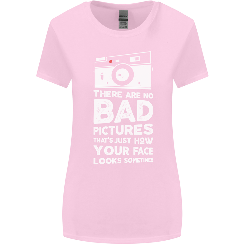 Photography How Your Face Looks Sometimes Womens Wider Cut T-Shirt Light Pink