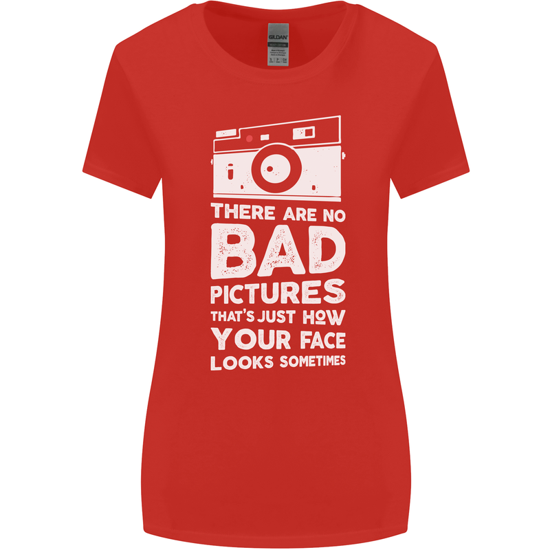 Photography How Your Face Looks Sometimes Womens Wider Cut T-Shirt Red