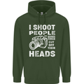 Photography I Shoot People Photographer Childrens Kids Hoodie Forest Green