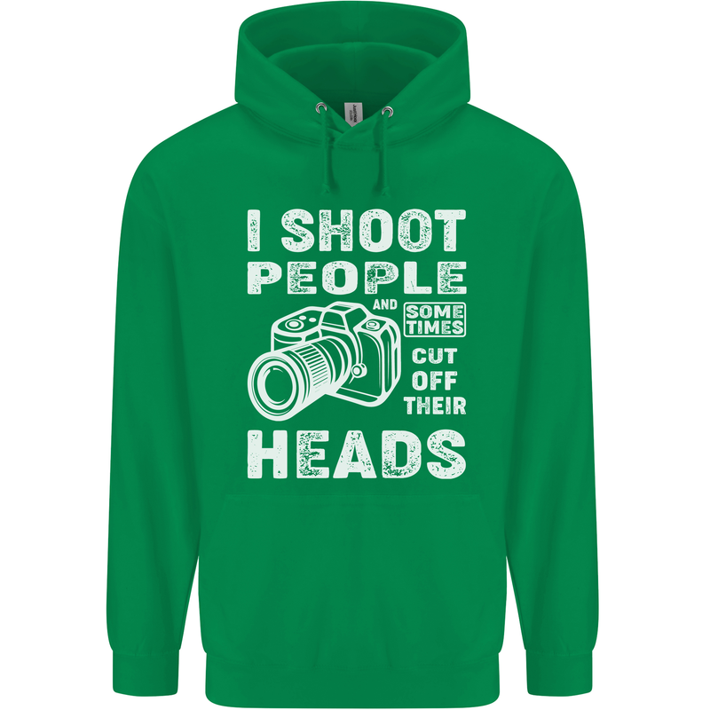 Photography I Shoot People Photographer Childrens Kids Hoodie Irish Green