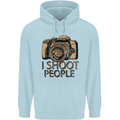 Photography I Shoot People Photographer Childrens Kids Hoodie Light Blue