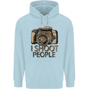 Photography I Shoot People Photographer Childrens Kids Hoodie Light Blue