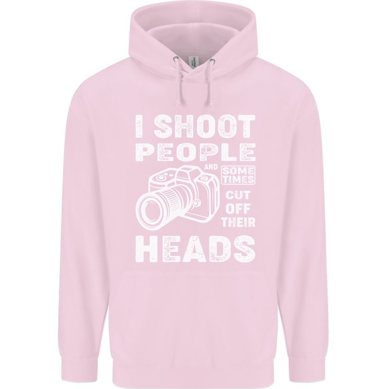 Photography I Shoot People Photographer Childrens Kids Hoodie Light Pink