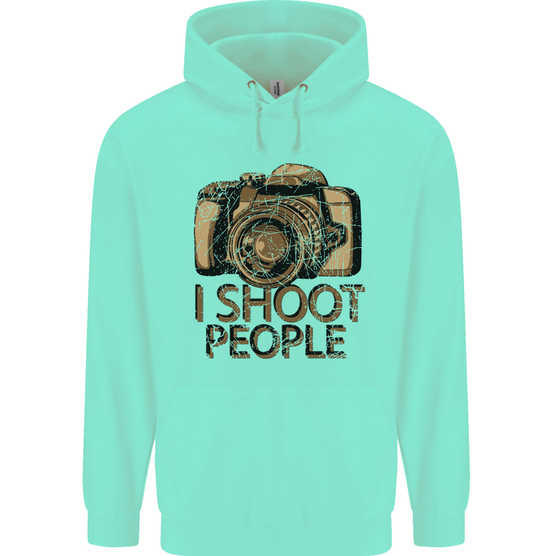 Photography I Shoot People Photographer Childrens Kids Hoodie Peppermint