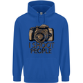Photography I Shoot People Photographer Childrens Kids Hoodie Royal Blue