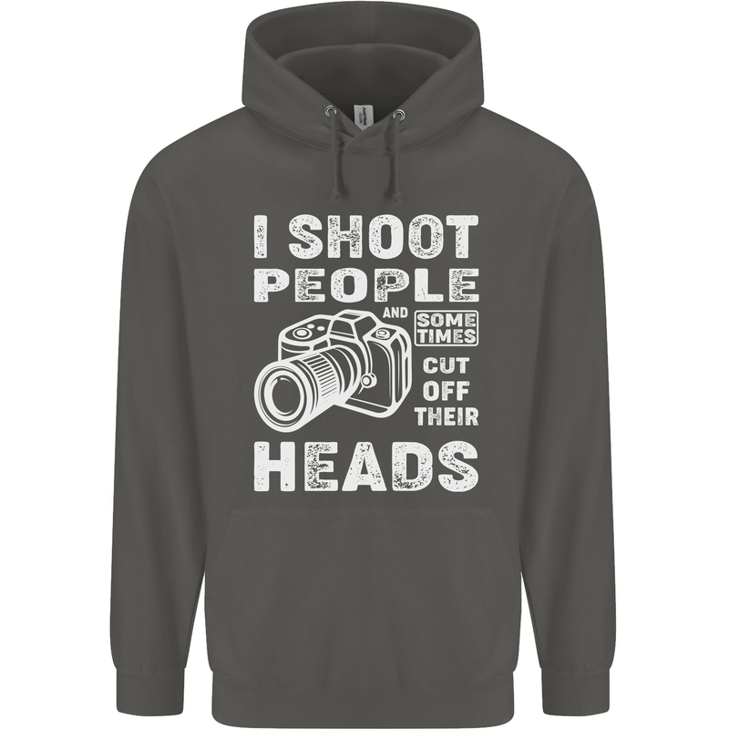 Photography I Shoot People Photographer Childrens Kids Hoodie Storm Grey
