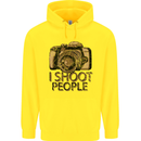 Photography I Shoot People Photographer Childrens Kids Hoodie Yellow