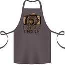 Photography I Shoot People Photographer Cotton Apron 100% Organic Dark Grey
