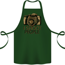 Photography I Shoot People Photographer Cotton Apron 100% Organic Forest Green