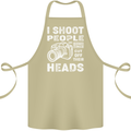 Photography I Shoot People Photographer Cotton Apron 100% Organic Khaki