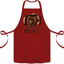 Photography I Shoot People Photographer Cotton Apron 100% Organic Maroon
