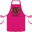 Photography I Shoot People Photographer Cotton Apron 100% Organic Pink