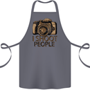 Photography I Shoot People Photographer Cotton Apron 100% Organic Steel