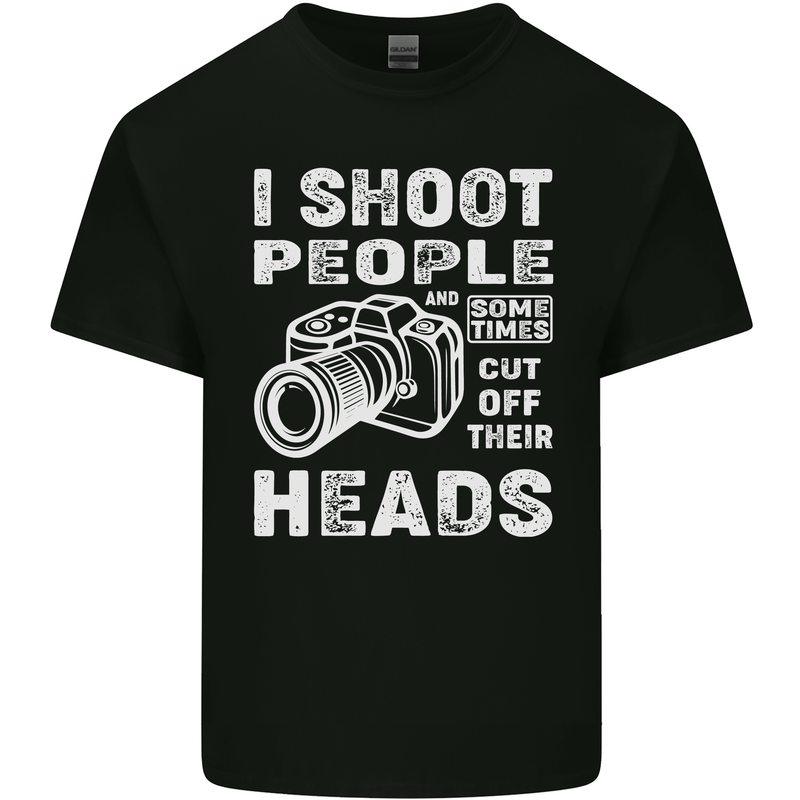 Photography I Shoot People Photographer Kids T-Shirt Childrens Black