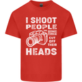 Photography I Shoot People Photographer Kids T-Shirt Childrens Red