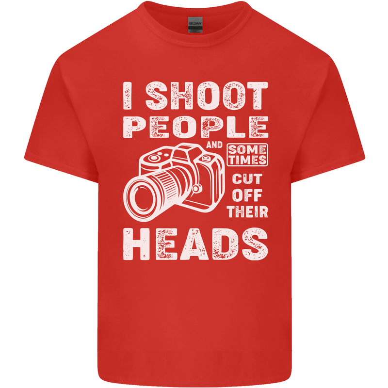Photography I Shoot People Photographer Kids T-Shirt Childrens Red