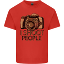 Photography I Shoot People Photographer Kids T-Shirt Childrens Red