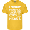 Photography I Shoot People Photographer Kids T-Shirt Childrens Yellow