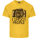 Photography I Shoot People Photographer Kids T-Shirt Childrens Yellow