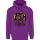 Photography I Shoot People Photographer Mens 80% Cotton Hoodie Purple