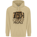 Photography I Shoot People Photographer Mens 80% Cotton Hoodie Sand