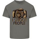 Photography I Shoot People Photographer Mens Cotton T-Shirt Tee Top Charcoal