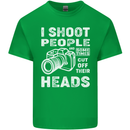 Photography I Shoot People Photographer Mens Cotton T-Shirt Tee Top Irish Green