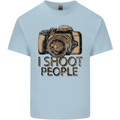 Photography I Shoot People Photographer Mens Cotton T-Shirt Tee Top Light Blue