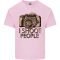 Photography I Shoot People Photographer Mens Cotton T-Shirt Tee Top Light Pink