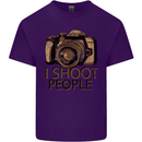 Photography I Shoot People Photographer Mens Cotton T-Shirt Tee Top Purple