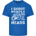 Photography I Shoot People Photographer Mens Cotton T-Shirt Tee Top Royal Blue