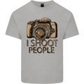 Photography I Shoot People Photographer Mens Cotton T-Shirt Tee Top Sports Grey