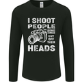 Photography I Shoot People Photographer Mens Long Sleeve T-Shirt Black