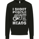 Photography I Shoot People Photographer Mens Sweatshirt Jumper Black