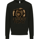 Photography I Shoot People Photographer Mens Sweatshirt Jumper Black