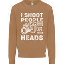 Photography I Shoot People Photographer Mens Sweatshirt Jumper Caramel Latte