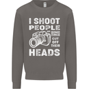 Photography I Shoot People Photographer Mens Sweatshirt Jumper Charcoal