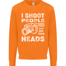 Photography I Shoot People Photographer Mens Sweatshirt Jumper Orange