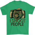 Photography I Shoot People Photographer Mens T-Shirt Cotton Gildan Irish Green