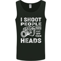 Photography I Shoot People Photographer Mens Vest Tank Top Black