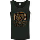 Photography I Shoot People Photographer Mens Vest Tank Top Black