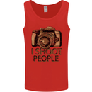 Photography I Shoot People Photographer Mens Vest Tank Top Red